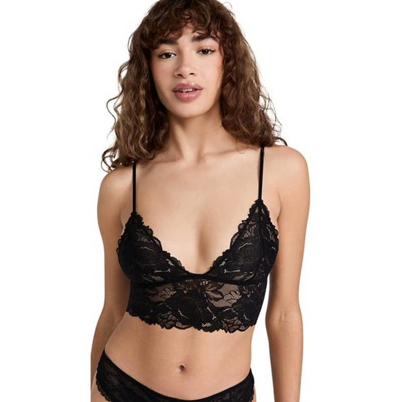 Free People Black Combo Everyday Lace Longline Bralette 2-Pack NWT Size XS - Picture 2 of 12